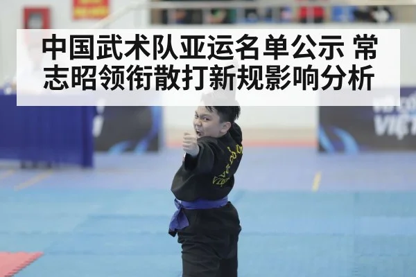 中国武术队亚运名单公示 常志昭领衔散打新规影响分析